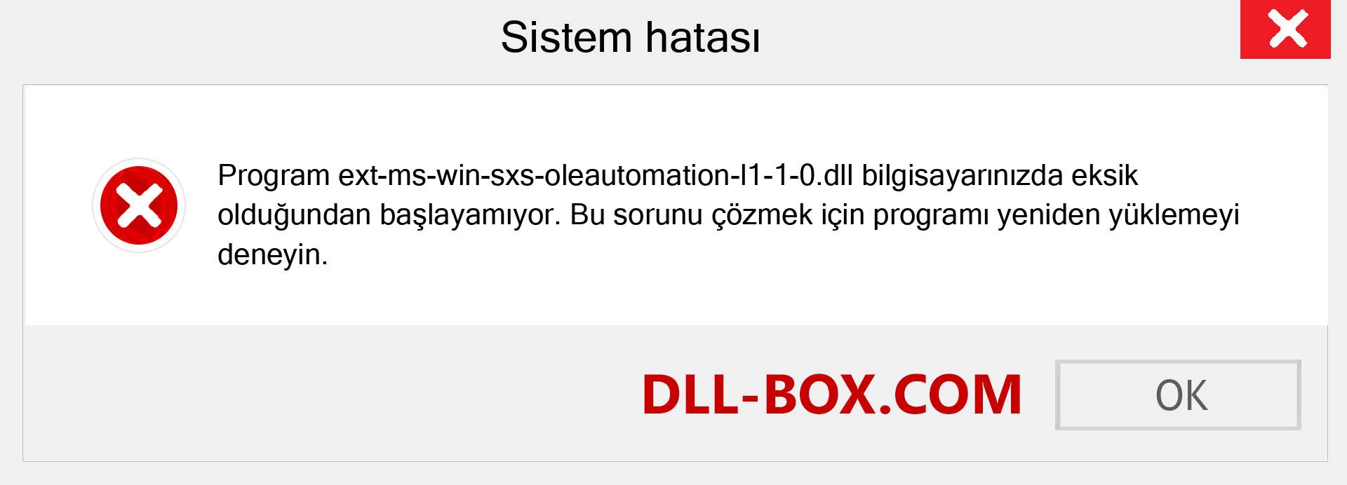 ext-ms-win-sxs-oleautomation-l1-1-0.dll dosyası eksik mi? Windows 7, 8, 10 için İndirin - Windows'ta ext-ms-win-sxs-oleautomation-l1-1-0 dll Eksik Hatasını Düzeltin, fotoğraflar, resimler